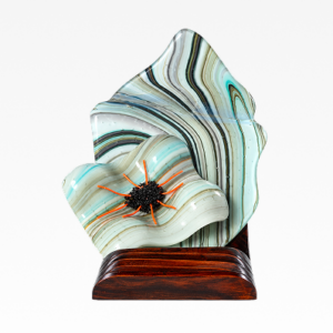 Golden Tide Sculptural Glass