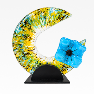 Golden Tide Sculptural Glass